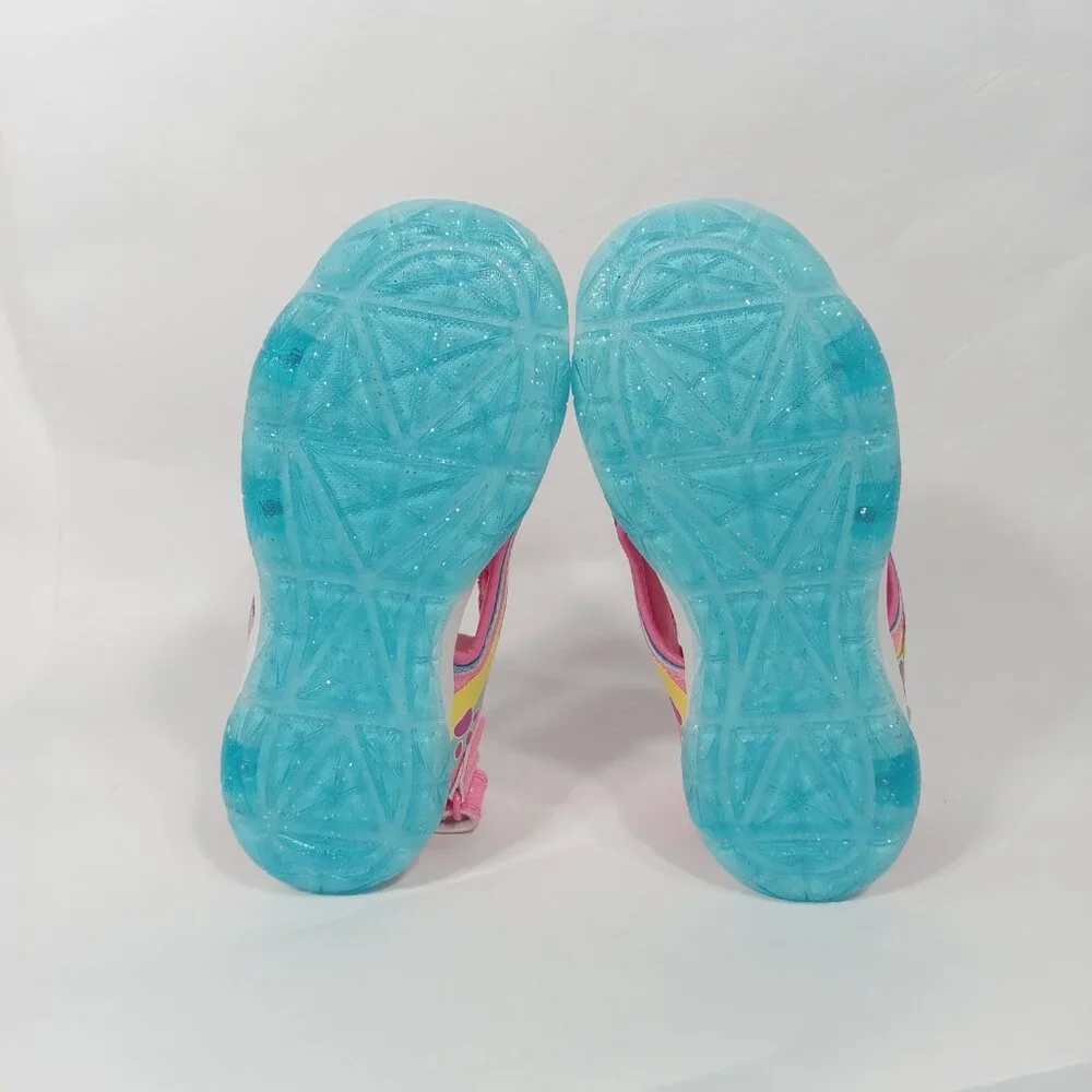 Nickelodeon Paw Patrol Kids Girls' Light-Up Sandals in pink glitter Size 11 NWT